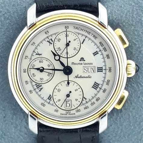 Maurice Lacroix Masterpiece Chronograph Day Date Stahl / .